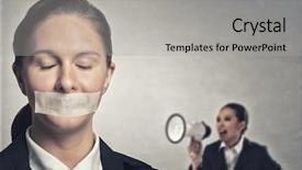  Presentation with word of god - Colorful slides enhanced with not a word she dare backdrop and a light gray colored foreground