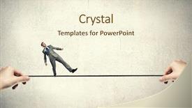  Presentation with risk - PPT theme having not-afraid-to-risk background and a cream colored foreground