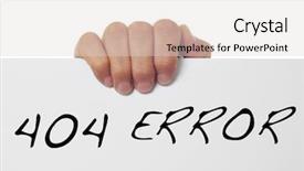  Presentation with signboard - Beautiful theme featuring not found - hand holding a signboard backdrop and a lemonade colored foreground