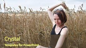  Presentation with old young - Presentation theme with not love using old folk background and a tawny brown colored foreground