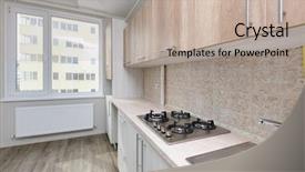  Presentation with minimalistic - Presentation theme enhanced with not ready - brand new unfinished modern beige background and a mint green colored foreground