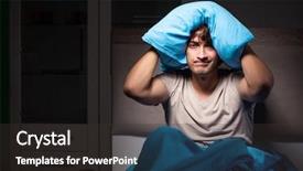  Presentation with neighbor - Cool new PPT theme with not sleep due to noise backdrop and a dark gray colored foreground