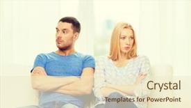  Presentation with happiness - PPT layouts having not speaking after having argument background and a cream colored foreground