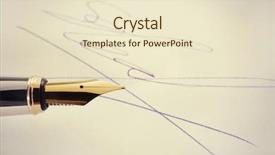  Presentation with fountain pen - Colorful slide deck enhanced with notary public signature and fountain backdrop and a lemonade colored foreground