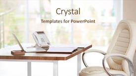  Presentation with notary - Amazing PPT layouts having court clerk - notary workplace with laptop backdrop and a cream colored foreground