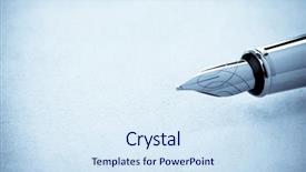  Presentation with parchment - Presentation enhanced with note book - ink pen and parchment background background and a sky blue colored foreground