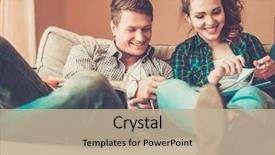  Presentation with students - Presentation design featuring note book - young students couple preparing background and a mint green colored foreground