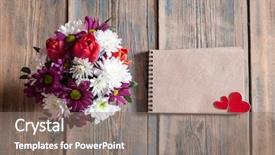  Presentation with note book - Cool new presentation theme with note book diary and beautiful backdrop and a gray colored foreground