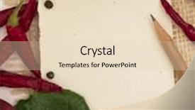  Presentation with teal music note watermark - Beautiful slide deck featuring menu board - note for recipe with spices backdrop and a lemonade colored foreground