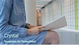  Presentation with note - Presentation having note for revision at school background and a ocean colored foreground