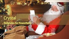  Presentation with cookies templet - Colorful theme enhanced with note left by his cookies backdrop and a  colored foreground