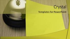  Presentation with bell service - Colorful presentation theme enhanced with note on the service bell backdrop and a  colored foreground