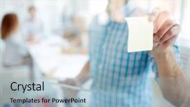  Presentation with noticeboard - Cool new slides with note on transparent noticeboard backdrop and a light blue colored foreground