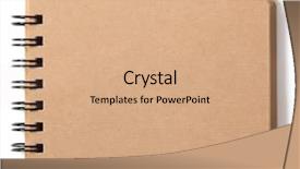  Presentation with note book - Cool new slide deck with note pad - blank brown paper mini scrap backdrop and a coral colored foreground