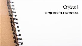  Presentation with note - Colorful presentation theme enhanced with note pad - blank notebook backdrop and a white colored foreground