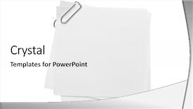  Presentation with blank - Audience pleasing PPT theme consisting of note paper and paper-clip backdrop and a white colored foreground