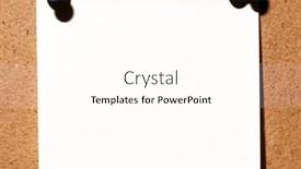  Presentation with noticeboard - Presentation design consisting of note-paper-with-push-pins background and a cream colored foreground