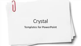  Presentation with note - Amazing PPT theme having note papers with red clip backdrop and a white colored foreground