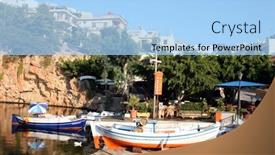  Presentation with name - Amazing presentation theme having note-the-greek-word backdrop and a light blue colored foreground