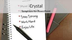  Presentation with self - Audience pleasing PPT theme consisting of note to self written backdrop and a light gray colored foreground