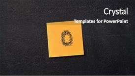  Presentation with number system - Slide deck featuring note with number 0 background and a dark gray colored foreground