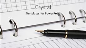  Presentation with pen - Amazing slides having notebook and luxury black pen backdrop and a white colored foreground