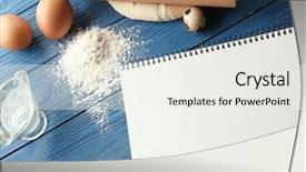  Presentation with notebook - Amazing slide deck having notebook and products for making backdrop and a  colored foreground