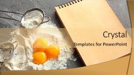  Presentation with product - PPT theme consisting of notebook and products for making background and a  colored foreground