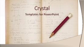  Presentation with math - PPT layouts enhanced with notebook on white with pencil background and a lemonade colored foreground