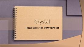  Presentation with notebook paper - Amazing slide set having notebook-or-notepad-at-abstract backdrop and a coral colored foreground