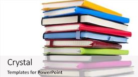  Presentation with diary - Audience pleasing slide deck consisting of notebook or notepad isolated backdrop and a white colored foreground