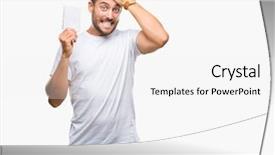  Presentation with notebook - Audience pleasing PPT theme consisting of notebook over isolated background stress backdrop and a white colored foreground