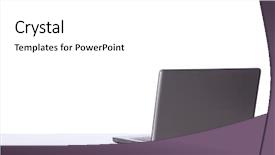  Presentation with desk - Presentation theme with laptop at the desk background and a white colored foreground