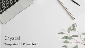  Presentation with green notebook - Amazing slide deck having notebook-with-pen-small-domestic backdrop and a light gray colored foreground