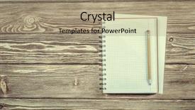  Presentation with notebook page - Beautiful theme featuring notebook with pencil backdrop and a  colored foreground