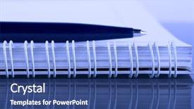  Presentation with notebook - Cool new presentation theme with notebook backdrop and a ocean colored foreground