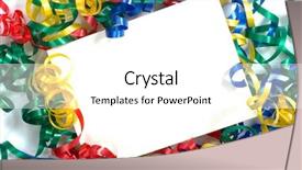  Presentation with new years - Colorful presentation enhanced with photo of handshake of business partners after signing promising contract backdrop and a lemonade colored foreground