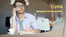  Presentation with sketching - Slide set enhanced with notepad and listening to somebody background and a  colored foreground