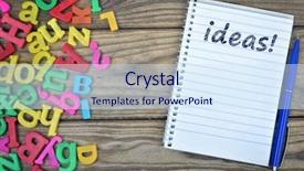  Presentation with magnetic - Presentation having notepad and magnetic letters background and a  colored foreground