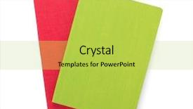  Presentation with notebook paper - Beautiful theme featuring notepas - notebook or notepad at white backdrop and a yellow colored foreground