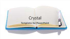  Presentation with diary - Presentation consisting of notepad diary - beautiful notebook and pen isolated background and a lemonade colored foreground