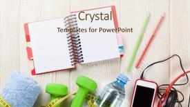  Presentation with water top view of amazon - PPT theme enhanced with notepad fitness concept top background and a sky blue colored foreground