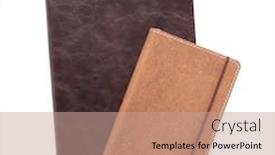  Presentation with notebook paper - PPT layouts consisting of notepad-or-notebook-paper-isolated background and a coral colored foreground