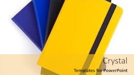  Presentation with notebook paper - Theme having notepad-or-notebook-paper background and a gold colored foreground