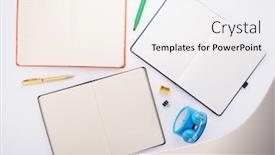  Presentation with notebook paper - PPT layouts enhanced with notepad-or-notebook-paper background and a white colored foreground