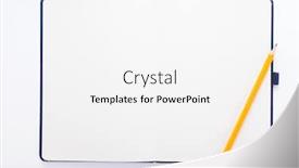  Presentation with notebook paper - Amazing slide deck having notepad-or-notebook-paper backdrop and a white colored foreground