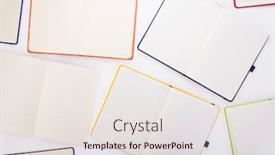  Presentation with notebook paper - Theme with notepad-or-notebook-paper background and a sky blue colored foreground