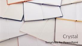  Presentation with notebook paper - Amazing theme having notepad-or-notebook-paper backdrop and a light gray colored foreground