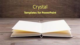  Presentation with notepad - Amazing theme having notepad-or-paper-book backdrop and a tawny brown colored foreground