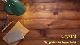  Presentation with notebook paper - Theme consisting of notepad-or-paper-notebook background and a tawny brown colored foreground